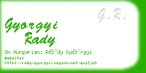 gyorgyi rady business card